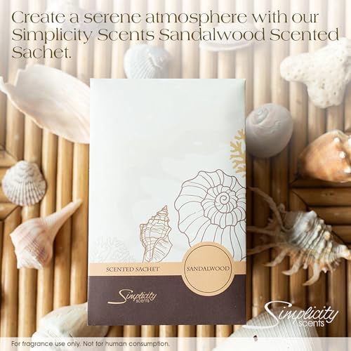 Sandalwood Scented Sachets Pack of 3, Everyday - Image 4