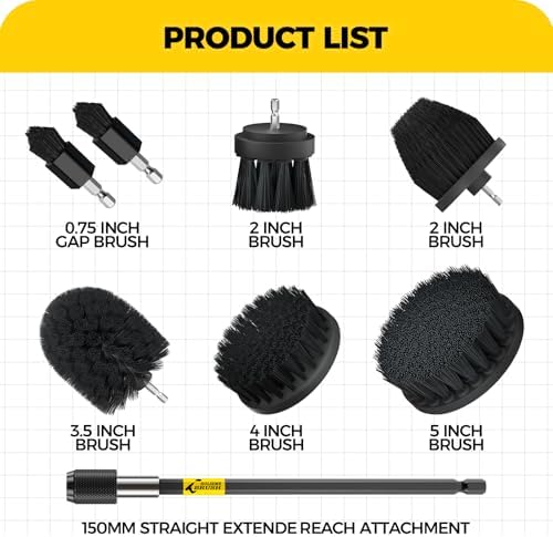 Holikme 8Pc Drill Brush Set - Image 2