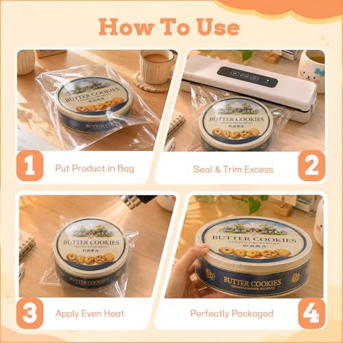 WIKDAY Heat Shrink Wrap Bags for Gift Baskets 5 PCS 16x24 Inches Large - Image 5