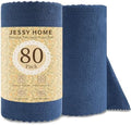 Jessy Home 80 Pack Microfiber Cleaning Cloth Roll Reusable Paper Towels 12"x12" by JessyHome