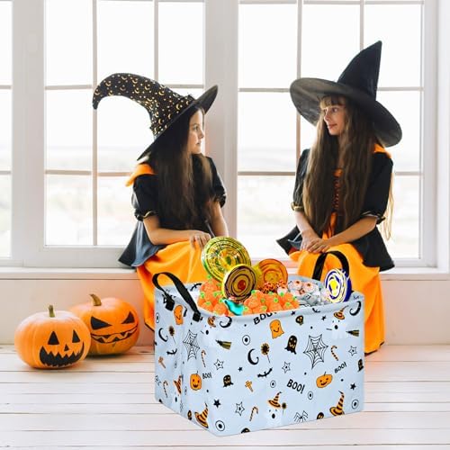 MAIZMZ Halloween Storage Basket Pumpkin Ghost Gift Basket - Image 3