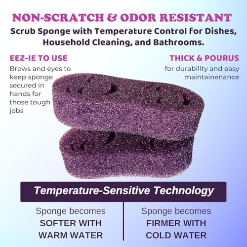 Smilyeez Double-Size Scrub Moji Sponge 2-Pack – Dual Smiling Faces, - Image 4