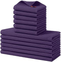 Homaxy 12 Pack 100% Cotton Kitchen Towels and Dishcloths Set by Homaxy