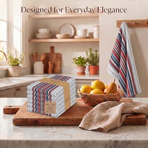 Urban Villa Kitchen Towels Cotton Dish Towels 20”x30” White - Image 5