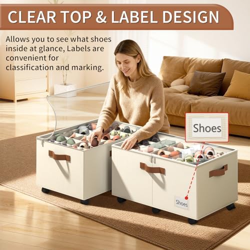 Foyego Shoe Organizer for Closet, Shoe Storage - Image 4