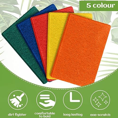 Hoolerry 100 Pcs Non Scratch Scouring Pads - Image 5
