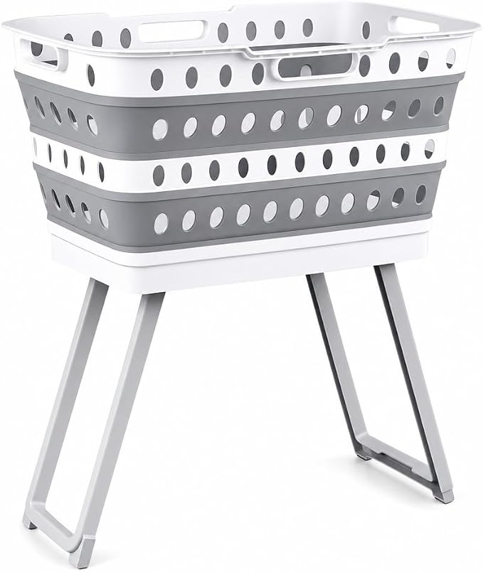 Collapsible Laundry Basket by Unknown