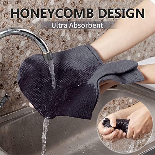 QUILTINA Dish Towels Set, 100% Cotton Waffle Weave Kitchen Towels 6 Pack - Image 5