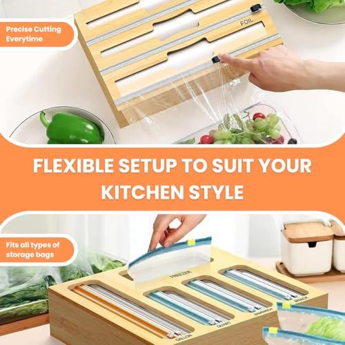 Storage Bag Organizer for Kitchen Drawer, Foil and Plastic Wrap - Image 6