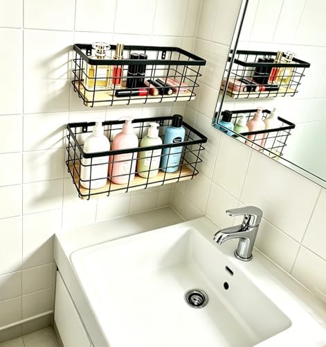 ShabbyDecor Metal Wire Basket for Kitchen Cabinets - Image 6