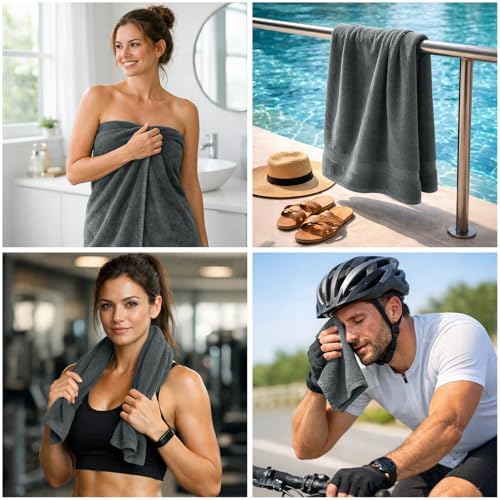 DAN RIVER 8 Piece Luxury Bath Towels - Image 3