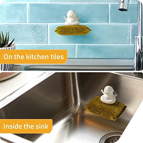 PELEG DESIGN Yogi Sponge Holder, Cute Plastic Sponge Holder - Image 5