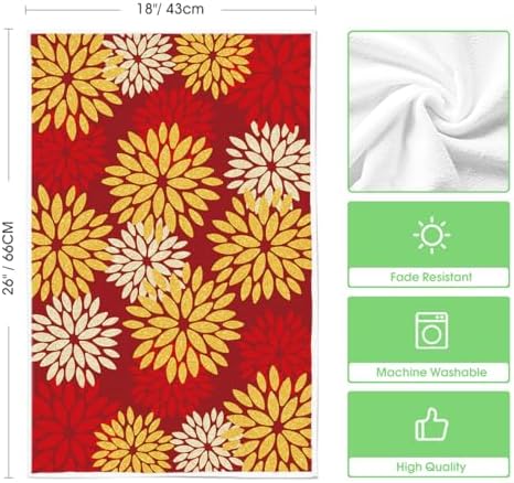 Artoid Mode Red Yellow Stripes Home Sweet Home Boho Spring Kitchen Towels Dish - Image 6