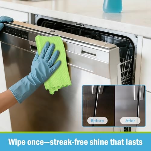 AIDEA Microfiber Glass Cleaning Cloth-8PK, Magic Cleaning Cloths 12"x12" - Image 5