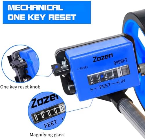 Zozen 6-Inch Measuring Wheel in Feet and Inches, Telescopic Handle - Image 2