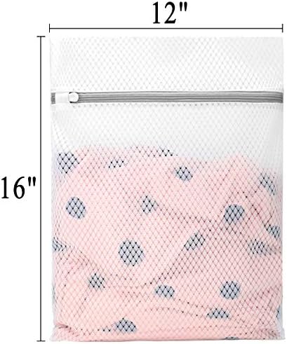 Muchfun 3Pcs Durable Diamond Mesh Laundry Bags - Image 5