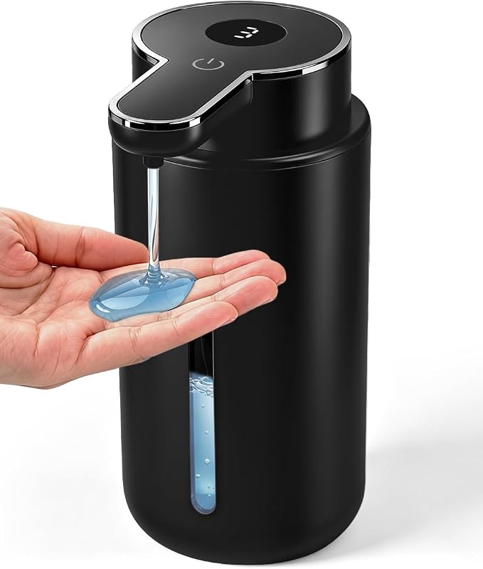 Touchless Automatic Liquid Soap Dispenser, Rechargeable Black | 410 mL by Unknown