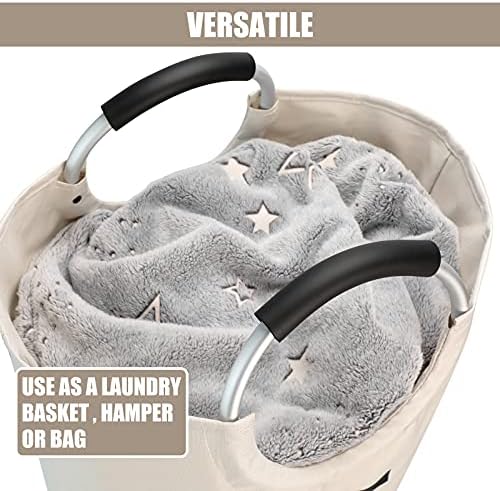 DOKEHOM 125L X-Large Laundry Basket Bag, Collapsible Tall Hamper - Image 6