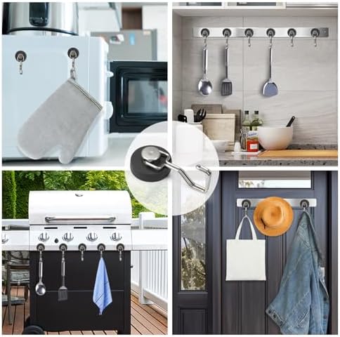 Rare Earth Strong Magnetic Hooks, Waterproof Rubber Coated Magnetic Hooks - Image 2