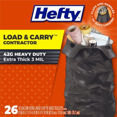 Hefty Heavy Duty Trash Bags, Large | 42 Gallon | - Image 3