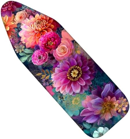 Nuxovilar Colorful Floral Ironing Board Cover 15x54 Inches Polyester by Nuxovilar