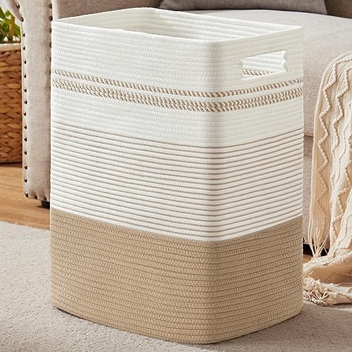 80L Large Cotton Rope Laundry Basket by SIXDOVE
