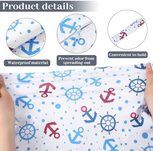 Shappy 2 Pack Wet Dry Bag Travel Laundry Waterproof - Image 3