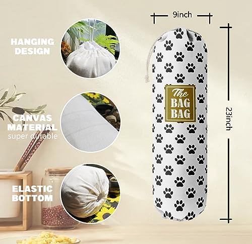 Grocery Bags Holder Organizer For Shopping Bags, Wall Mount Plastic Bags - Image 3
