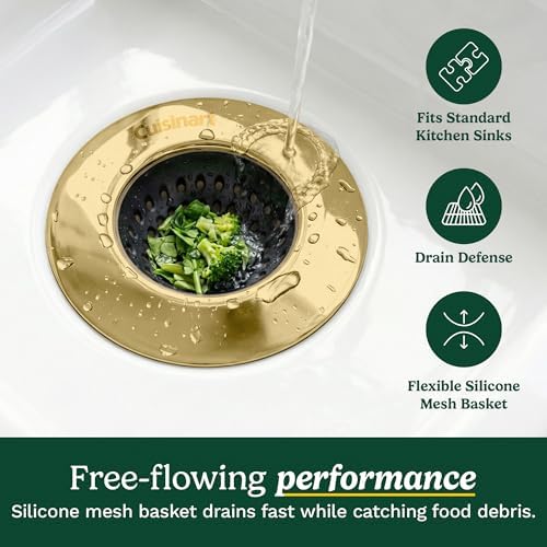 Cuisinart Sink Drain Strainer & Suction Cup Sponge Holder, 2-Piece Set - Image 3