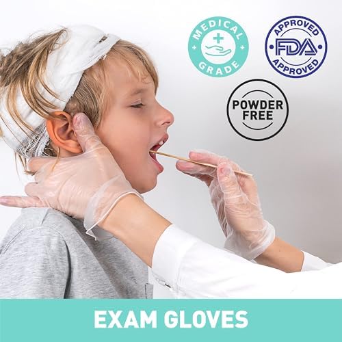 OKIAAS Clear Vinyl Disposable Gloves, Latex-Free, Powder-Free - Image 4