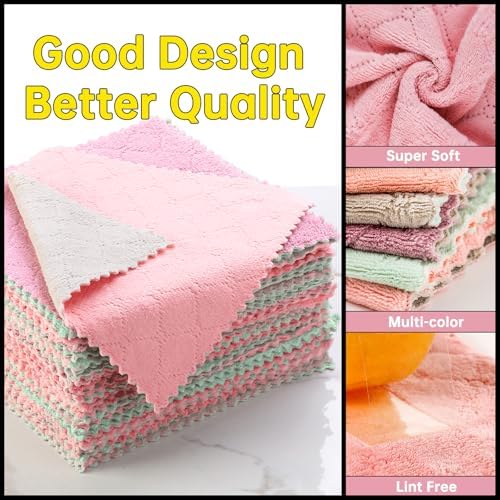 Kitchen Dish Cloths, Microfiber Cleaning Cloth, 12 Pack - Image 3
