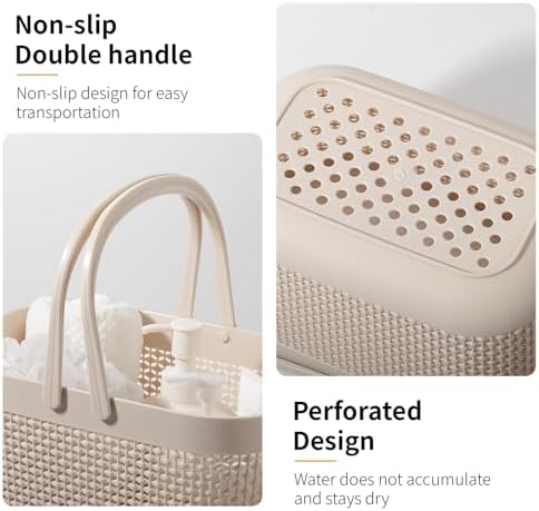 Plastic Portable Shower Caddy Basket, Storage Organizer - Image 2