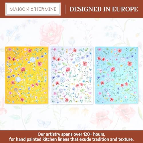 Maison d' Hermine Kitchen Towels Set of 3 Reusable 100% Cotton 27.50" x 20" - Image 2