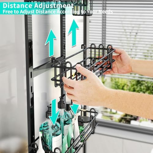 HapiRm 5 Tier Over the Door Shower Caddy, Hanging Shower Caddy - Image 2