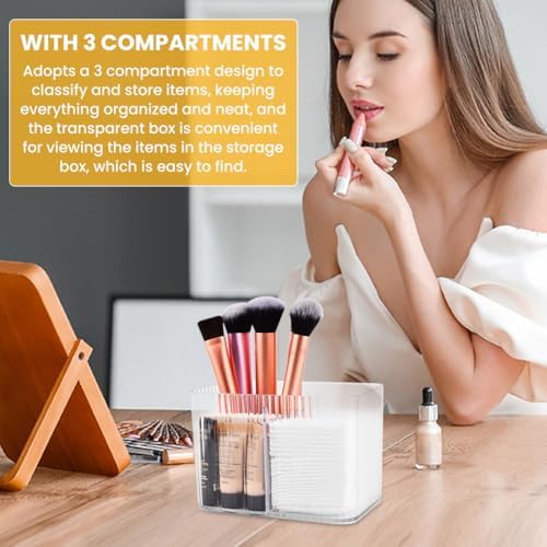 Kakalote Qtip Holder Dispenser for Cotton Ball, Cotton Swab, Qtip Dispenser - Image 6