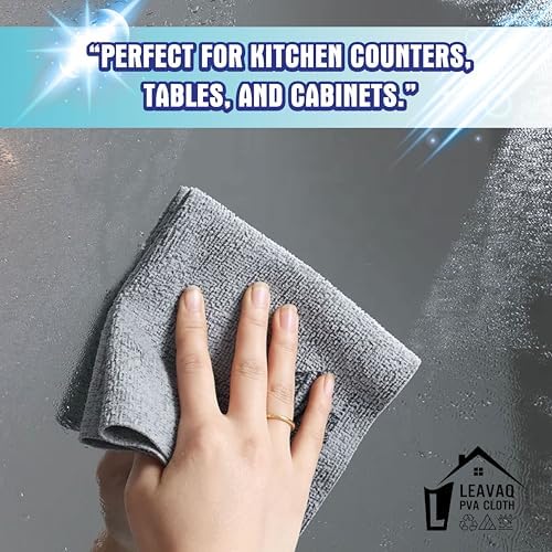 Leavaq PVA Microfiber Cleaning Cloth 3-Pack — Streak-Free Shammy Towel - Image 6