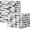Kitinjoy Cotton 12 Pack Kitchen Towels and Dishcloths Sets by Kitinjoy