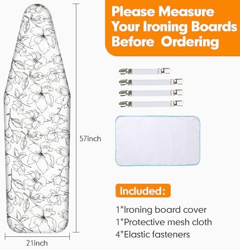 Ironing Board Cover and Pad, 21x57 Extra Large, Scorch Resistant - Image 6
