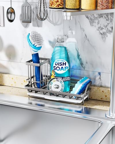 Consumest Sponge Holder for Kitchen Sink, Sink Caddy Organizer - Image 3