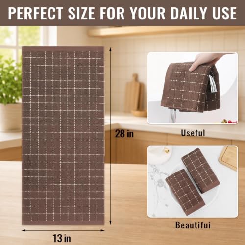 Kitinjoy 100% Cotton Terry Kitchen Towels, 13”x 28” - Image 4
