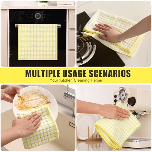 Mordimy Premium Cotton Kitchen Towels 16"x 25", 6 Pack - Image 5