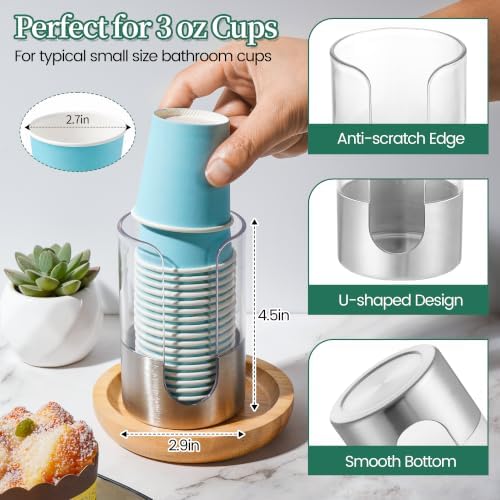 Gaussra Apothecary Jar & Cup Dispenser - Image 3