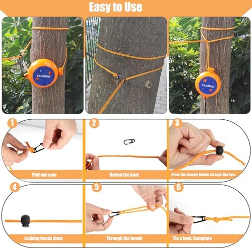 Portable Travel Clothesline, 33ft Camping Clothes line - Image 5