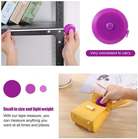 Tape Measure Retractable, Fabric Measuring Tape, 60 Inch Small Sewing Tailor - Image 6
