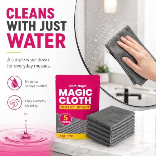 Gemie Magic Cleaning Cloth, GemieCloth Magic Cloth, Lint Free - Image 6