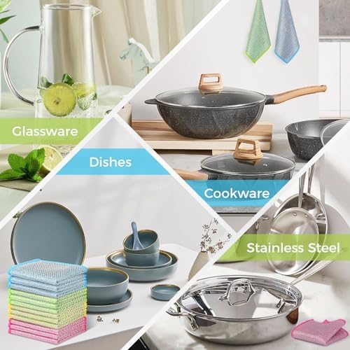 AIDEA Non Scratch Wire Dishcloth 24PK, Dish Cloths - Image 4