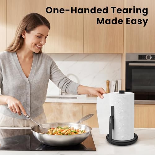 Ultrean Paper Towel Holder Countertop, Freestanding Paper Towel Dispenser - Image 4