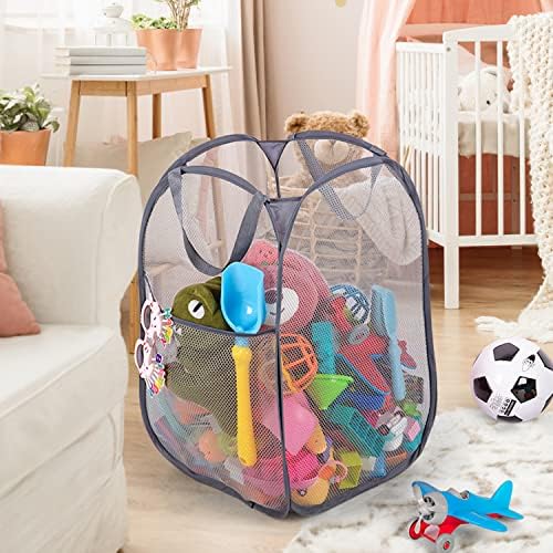 BATTOO Deluxe Strong Mesh Pop up Laundry Hamper Basket - Image 6