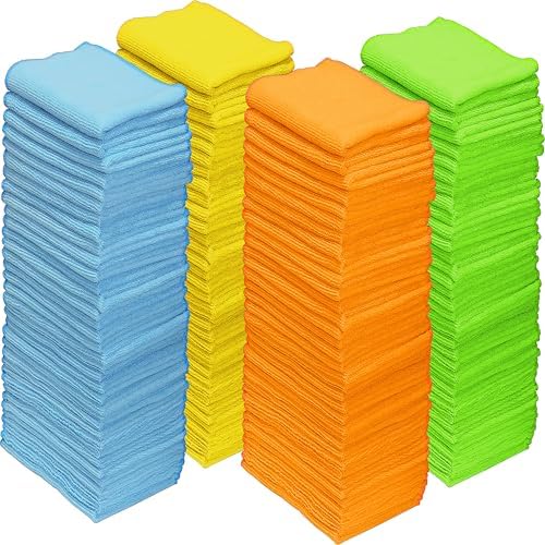 Simple Houseware 12" x 16" Microfiber Cleaning Cloth 150 Pack, 4 Colors by SimpleHouseware