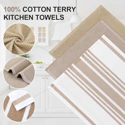 Homaxy Cotton 380 GSM Premium Kitchen Towels, 9 Pack - Image 2
